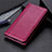 Funda de Cuero Cartera con Soporte Carcasa para Samsung Galaxy Note 20 Plus 5G Rojo Rosa