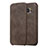 Funda de Cuero Cartera con Soporte Carcasa para Samsung Galaxy S7 Edge G935F Marron