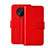 Funda de Cuero Cartera con Soporte Carcasa para Xiaomi Poco F2 Pro Rojo