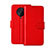 Funda de Cuero Cartera con Soporte Carcasa para Xiaomi Redmi K30 Pro 5G Rojo