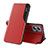 Funda de Cuero Cartera con Soporte Carcasa Q02H para Xiaomi Poco X4 GT 5G Rojo