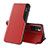 Funda de Cuero Cartera con Soporte Carcasa Q02H para Xiaomi Redmi 10 (2022) Rojo