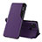 Funda de Cuero Cartera con Soporte Carcasa Q02H para Xiaomi Redmi 9C NFC Morado