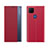 Funda de Cuero Cartera con Soporte Carcasa Q04H para Xiaomi POCO C3 Rojo