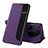 Funda de Cuero Cartera con Soporte Carcasa QH1 para Huawei Honor Magic3 Pro+ Plus 5G Morado