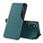 Funda de Cuero Cartera con Soporte Carcasa QH1 para Samsung Galaxy F23 5G Verde