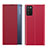 Funda de Cuero Cartera con Soporte Carcasa QH2 para Samsung Galaxy A02s Rojo