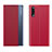 Funda de Cuero Cartera con Soporte Carcasa QH2 para Samsung Galaxy A70S Rojo
