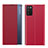 Funda de Cuero Cartera con Soporte Carcasa QH2 para Samsung Galaxy F02S SM-E025F Rojo