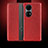 Funda de Cuero Cartera con Soporte Carcasa QK2 para Huawei P50 Pro Rojo