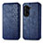 Funda de Cuero Cartera con Soporte Carcasa S01D para Asus ZenFone 10 Azul