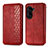 Funda de Cuero Cartera con Soporte Carcasa S01D para Asus ZenFone 10 Rojo