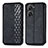 Funda de Cuero Cartera con Soporte Carcasa S01D para Asus Zenfone 9 Negro