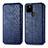 Funda de Cuero Cartera con Soporte Carcasa S01D para Google Pixel 4a 5G Azul