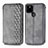 Funda de Cuero Cartera con Soporte Carcasa S01D para Google Pixel 4a 5G Gris