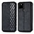 Funda de Cuero Cartera con Soporte Carcasa S01D para Google Pixel 5a 5G Negro