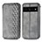 Funda de Cuero Cartera con Soporte Carcasa S01D para Google Pixel 7 Pro 5G Gris