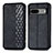 Funda de Cuero Cartera con Soporte Carcasa S01D para Google Pixel 7a 5G Negro