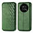 Funda de Cuero Cartera con Soporte Carcasa S01D para Huawei Enjoy 50 Pro Verde