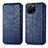 Funda de Cuero Cartera con Soporte Carcasa S01D para Huawei Enjoy 50z Azul