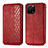 Funda de Cuero Cartera con Soporte Carcasa S01D para Huawei Enjoy 50z Rojo