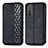 Funda de Cuero Cartera con Soporte Carcasa S01D para Huawei Honor 10X Lite Negro