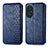 Funda de Cuero Cartera con Soporte Carcasa S01D para Huawei Honor 50 SE 5G Azul