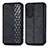 Funda de Cuero Cartera con Soporte Carcasa S01D para Huawei Honor 50 SE 5G Negro