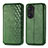 Funda de Cuero Cartera con Soporte Carcasa S01D para Huawei Honor 60 5G Verde