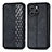 Funda de Cuero Cartera con Soporte Carcasa S01D para Huawei Honor 60 SE 5G Negro