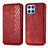 Funda de Cuero Cartera con Soporte Carcasa S01D para Huawei Honor 70 Lite 5G Rojo