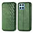 Funda de Cuero Cartera con Soporte Carcasa S01D para Huawei Honor 70 Lite 5G Verde