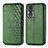 Funda de Cuero Cartera con Soporte Carcasa S01D para Huawei Honor 80 5G Verde