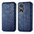 Funda de Cuero Cartera con Soporte Carcasa S01D para Huawei Honor 80 Pro Flat 5G Azul