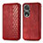 Funda de Cuero Cartera con Soporte Carcasa S01D para Huawei Honor 80 Pro Flat 5G Rojo