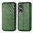 Funda de Cuero Cartera con Soporte Carcasa S01D para Huawei Honor 80 Pro Flat 5G Verde