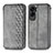 Funda de Cuero Cartera con Soporte Carcasa S01D para Huawei Honor 90 Lite 5G Gris