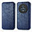 Funda de Cuero Cartera con Soporte Carcasa S01D para Huawei Honor Magic5 5G Azul