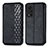 Funda de Cuero Cartera con Soporte Carcasa S01D para Huawei Honor V40 5G Negro