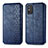 Funda de Cuero Cartera con Soporte Carcasa S01D para Huawei Honor X10 Max 5G Azul