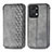 Funda de Cuero Cartera con Soporte Carcasa S01D para Huawei Honor X7a Gris