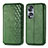 Funda de Cuero Cartera con Soporte Carcasa S01D para Huawei Honor X7b Verde