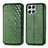 Funda de Cuero Cartera con Soporte Carcasa S01D para Huawei Honor X8 4G Verde