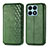 Funda de Cuero Cartera con Soporte Carcasa S01D para Huawei Honor X8a 4G Verde