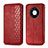 Funda de Cuero Cartera con Soporte Carcasa S01D para Huawei Mate 40 Rojo