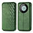 Funda de Cuero Cartera con Soporte Carcasa S01D para Huawei Mate 60 Pro+ Plus Verde