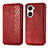 Funda de Cuero Cartera con Soporte Carcasa S01D para Huawei Nova 10 SE Rojo