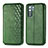 Funda de Cuero Cartera con Soporte Carcasa S01D para Huawei Nova 7 SE 5G Verde