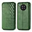 Funda de Cuero Cartera con Soporte Carcasa S01D para Huawei Nova 8i Verde