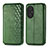 Funda de Cuero Cartera con Soporte Carcasa S01D para Huawei Nova 9 SE Verde